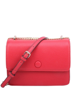 Fashion Flap Crossbody Bag CA117 RED